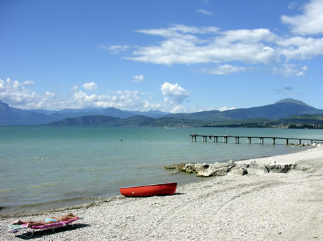 Beach Garda lake photo