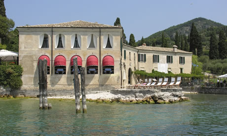 Restaurant lake Garda photo