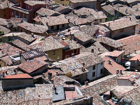 Roofs in Malcesine lake Garda photo