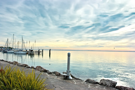 Sunset lake Garda photo