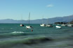 Mountains Boats And Lake Garda