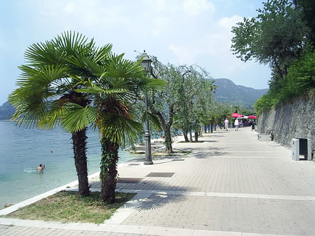 Waterfront promenade lake Garda photo
