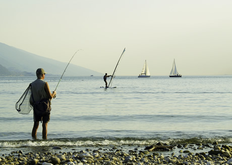 Pesca al Lago di Garda foto